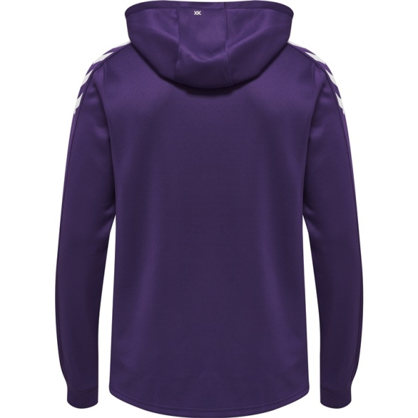 Hummel Core XK Poly Sweat Hoodie - Acai/Weiß